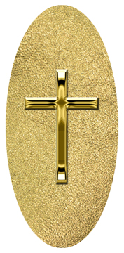 DG5000-510-GD-SH-GD Gold Single Cross Shimmer Gold